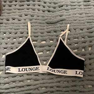 Black & Cream Lounge Bralette